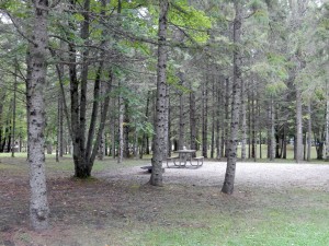 Deserted campsites after Labor Day